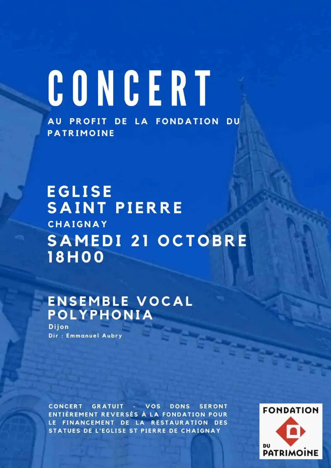 Concert au profil de la fondation du patrimoine