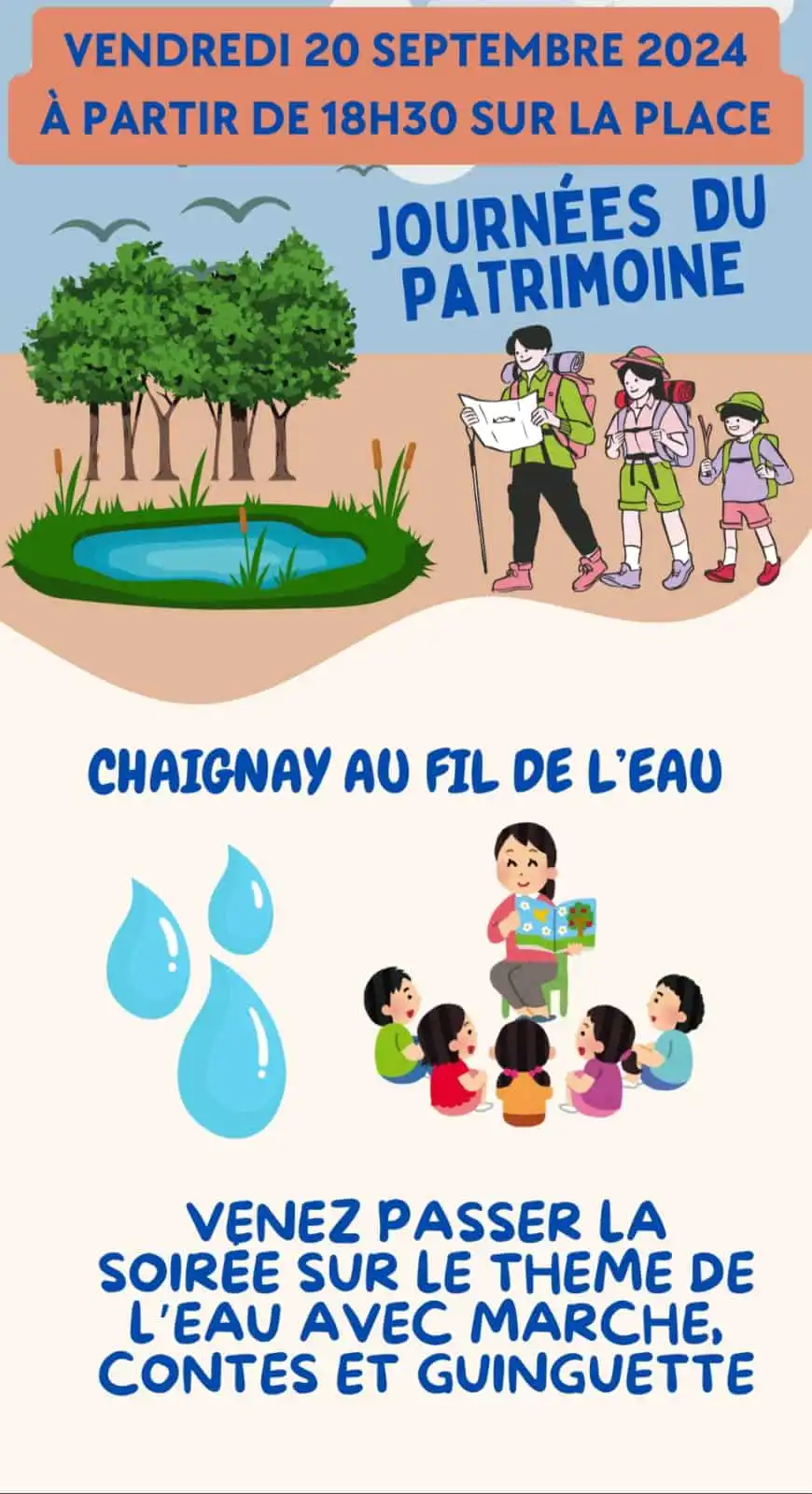 Affiche journée du patrimoine Chaignay vendredi 20 septembre