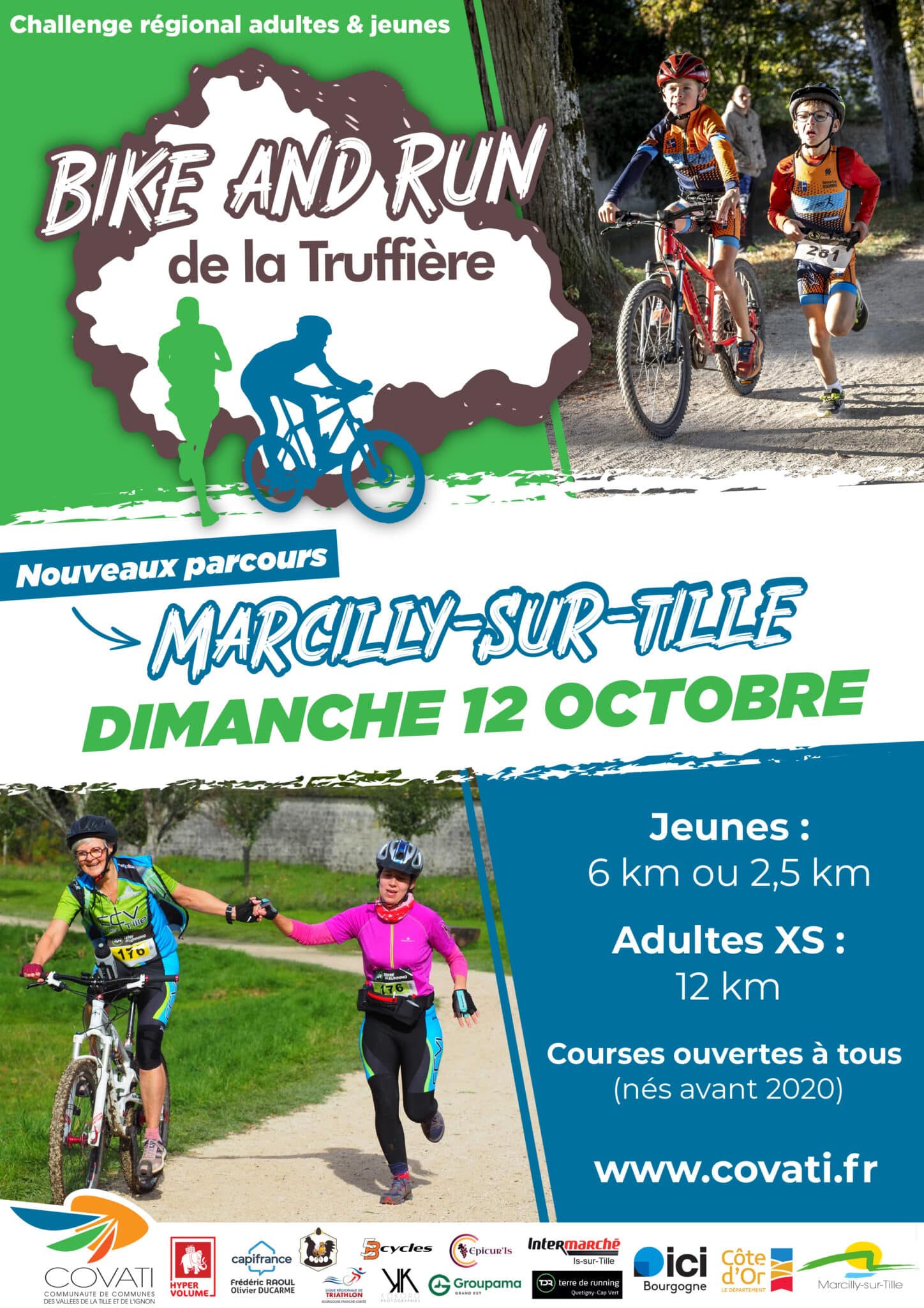 Affiche Bike & Run de la Truffière à Is-sur-Tille dimanche 12 octobre 2025