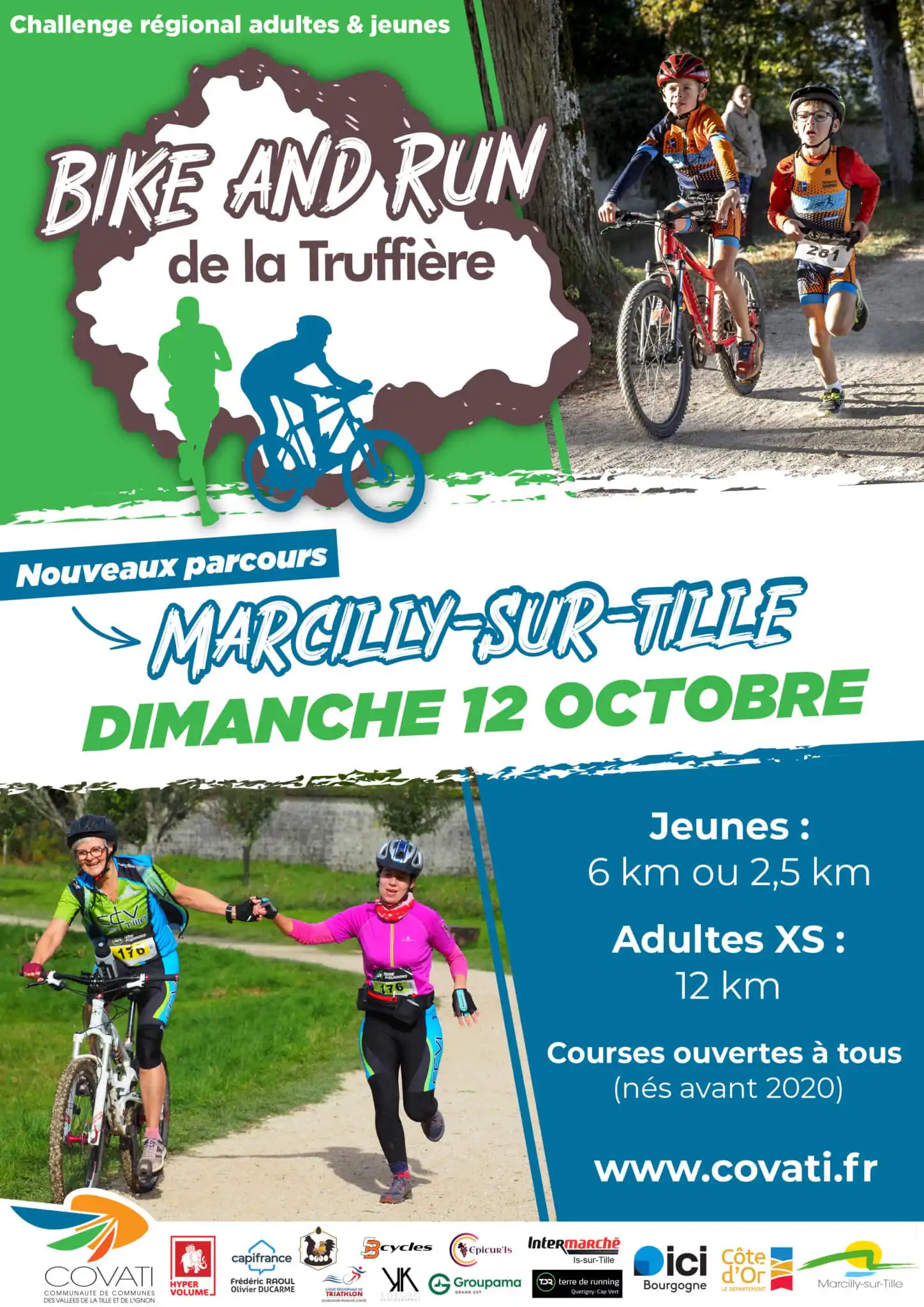 Affiche Bike & Run de la Truffière à Is-sur-Tille dimanche 12 octobre 2025